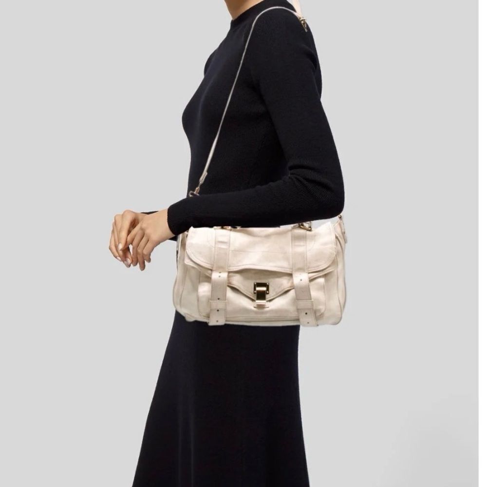 Proenza Schouler Cream Leather Bag Long Strap or Top Handle LEATHER BAG